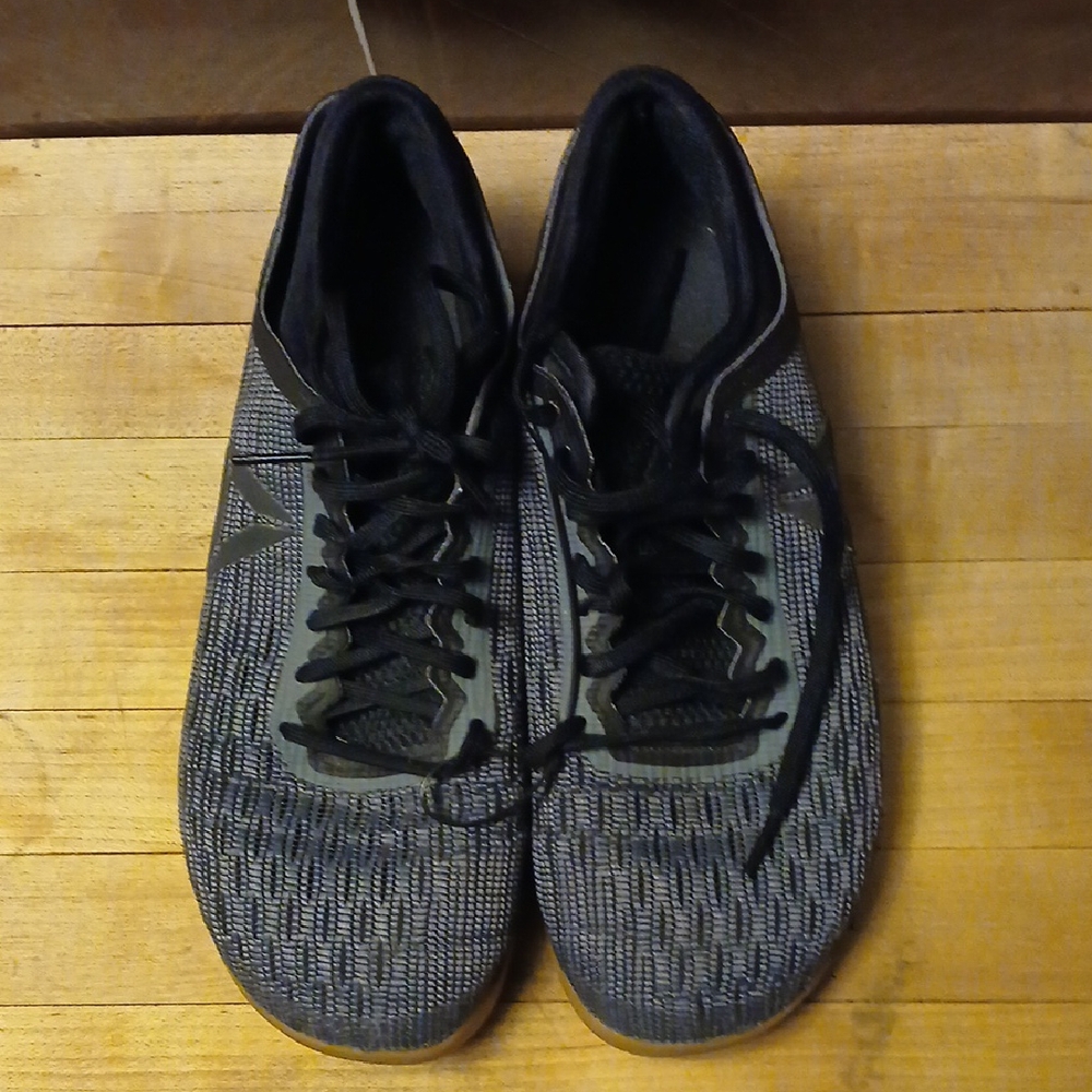 Reebok Charcoal and Black Athletic Shoes